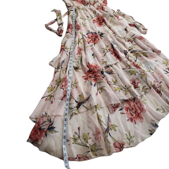 Joie Cristeta Silk Floral Cold Shoulder Maxi Dress SMALL - Picture 13 of 16